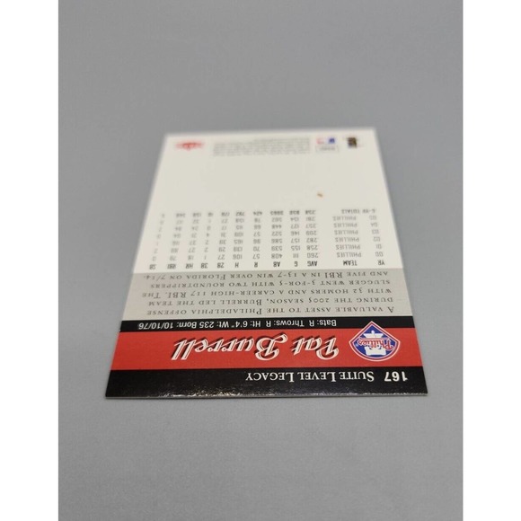 2006 Pat Burell Flair Showcase Fleer #167 /150 Baseball Card - Picture 6 of 6